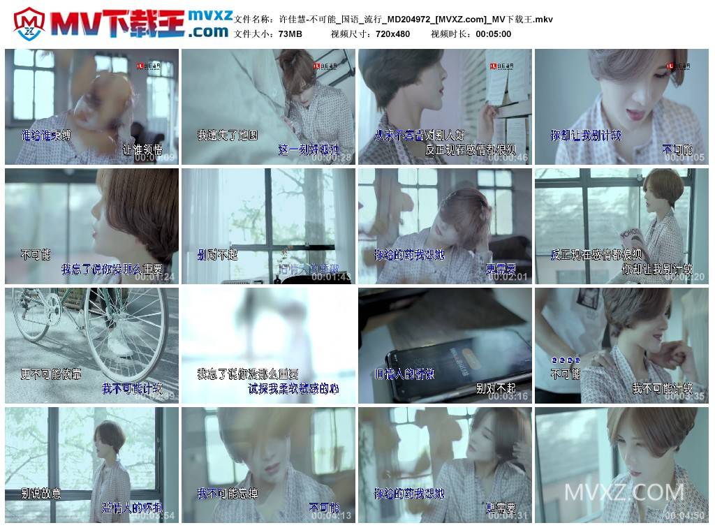 许佳慧-不可能_国语_流行_MD204972